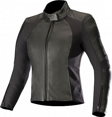 Alpinestars Motorradjacken Vika V2 Womens Leather Jacket Black, Schwarz, 44