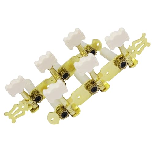 Strings Tuning Pegs Mechaniken Für Gitarre Stimmgeräte für klassische Gitarre, dreireihiges Muster, Gitarrenstimmknöpfe, Holzgitarrensaiten, präzise (Color : 3/4)