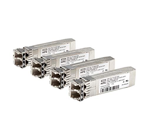 HP MSA C8R25B iSCSI SFP+ Transceiver (10 GB, Kurze Reichweite, 4 Stück)