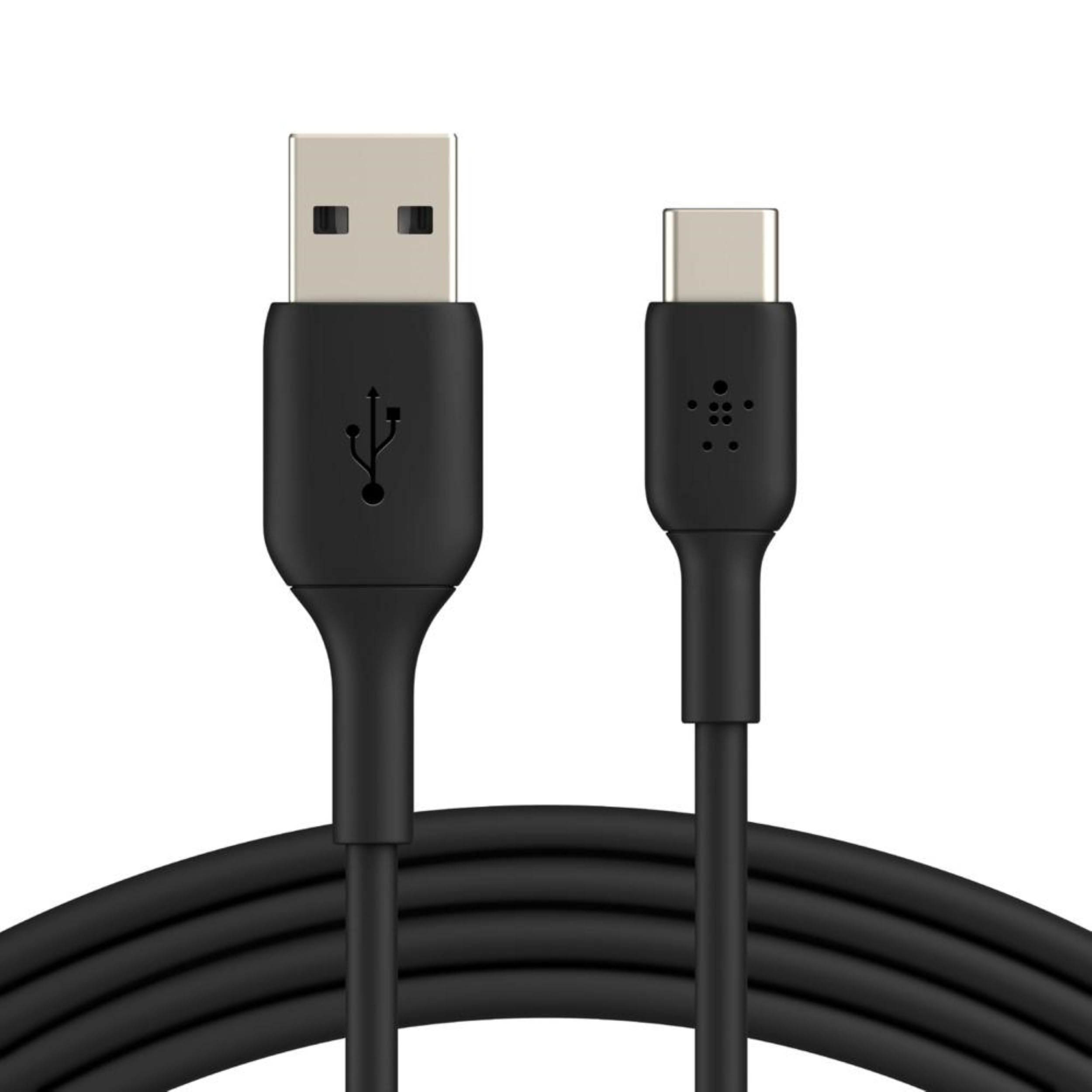 Belkin BoostCharge geflochtenes USB-C-Ladekabel, USB-C-/USB-Kabel, USB-Typ-C-Kabel für Geräte wie Geräte wie iPhone 15, Samsung Galaxy S24, Pixel, iPad Pro, Mini und Nintendo Switch, 15 cm, Schwarz