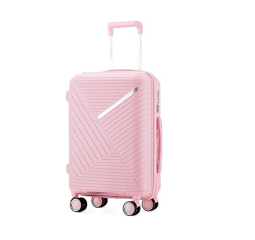 Rollkoffer Koffer Trolley Gepäck Leichter Koffer Reisegepäck Mit Spinnerrädern TSA-Schloss 20 Zoll Koffer Gepäck Reisekoffer (Color : H, Size : 20in)