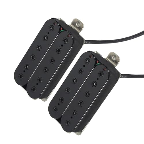 Gitarren-Tonabnehmer Satz Doppelspulen-Humbucker-Tonabnehmer Mit Hals Und Steg Für E-Gitarre, Schwarzes Gitarrenzubehör