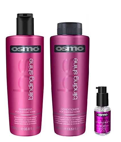 Osmo Blinding Shine Shampoo 1000 ml, Conditioner 1000 ml und Serum 50 ml