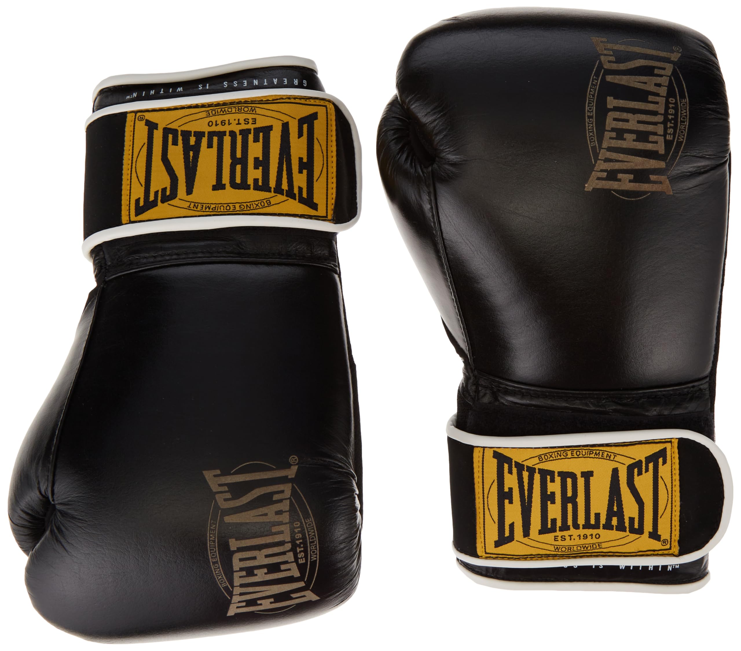 Everlast Unisex- Erwachsene Boxhandschuhe 1910 Classic Trainingshandschuhe, Schwarz, 16oz