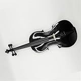 Standard Violine Holzgeige Mit Geigenkasten Und Geigenbogen Von Musikinstrument Und Teile 4/4(Black)