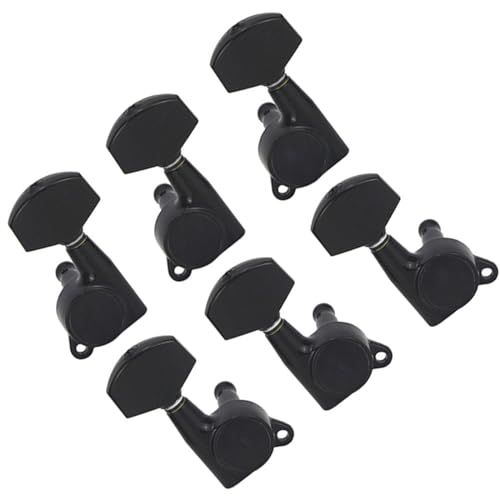 Strings Tuning Pegs Mechaniken Für Gitarre Stimmgerät-Set für E-Gitarre, Akustikgitarre, beidseitiges Knopf-Kopfplatten-Tuner-Zubehör (Color : 2)