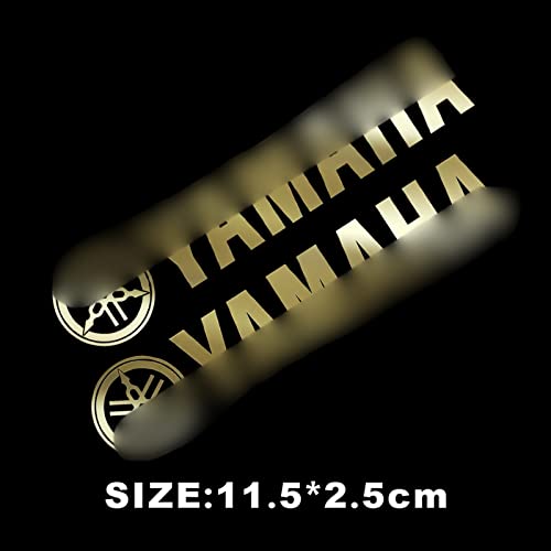 STATUZ 3D ABS Aufkleber Motorrad Tank Emblem Logo Für Yamaha Schmücken (Color : 3D Metal Gold)