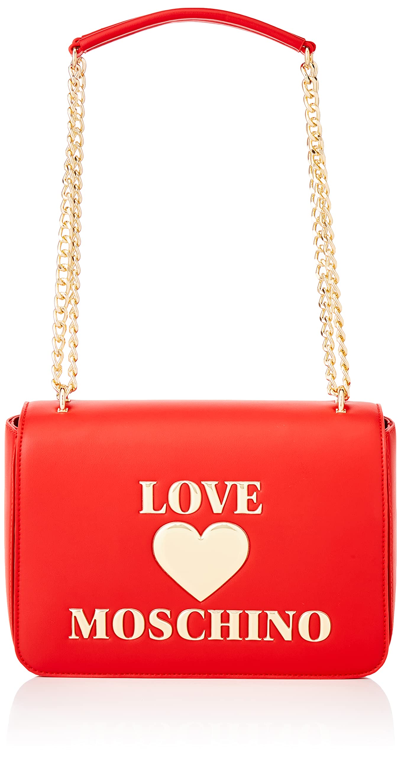 Love Moschino Damen Vorkollektion Schultertasche, Vor-Kollektion Herbst Winter 2021, rot