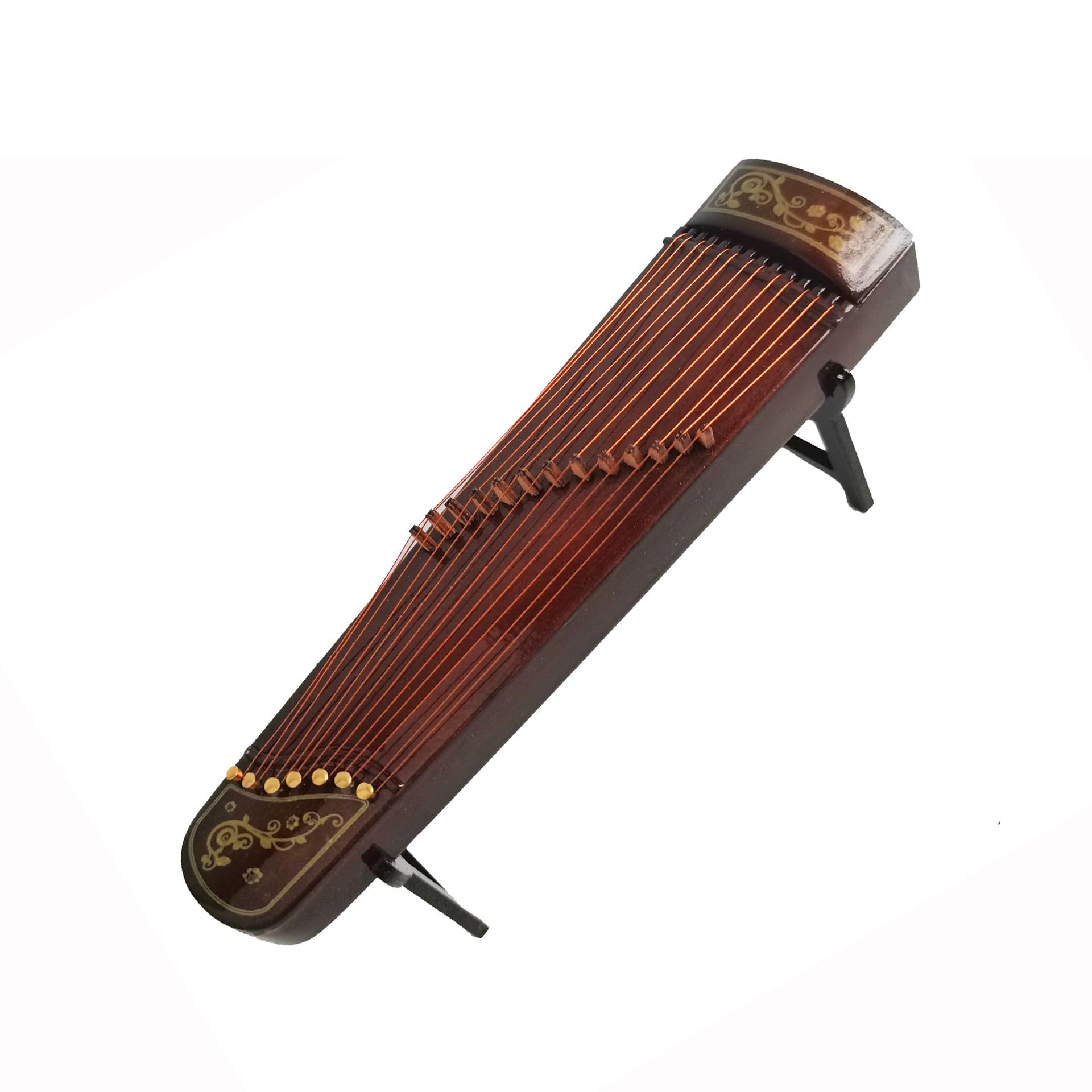 Simulation Mini Musikinstrument Modell Mini Guzheng Modell Guzheng String Ornamente Hackbrett Kreativität Musikinstrumente Miniatur