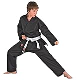 DANRHO Karate Anzug "Dojo Line", Schwarz Danrho 190 cm