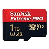 SanDisk Extreme PRO microSDXC UHS-I Speicherkarte 1 TB + Adapter & RescuePRO Deluxe (Für Smartphones, Actionkameras oder Drohnen, A2, Class 10, V30, U3, 200 MB/s Übertragung)