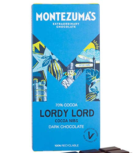 Montezuma's Lordy Lord - Dunkle Schokolade mit Kakao-Spitzen, 4 x 90 g