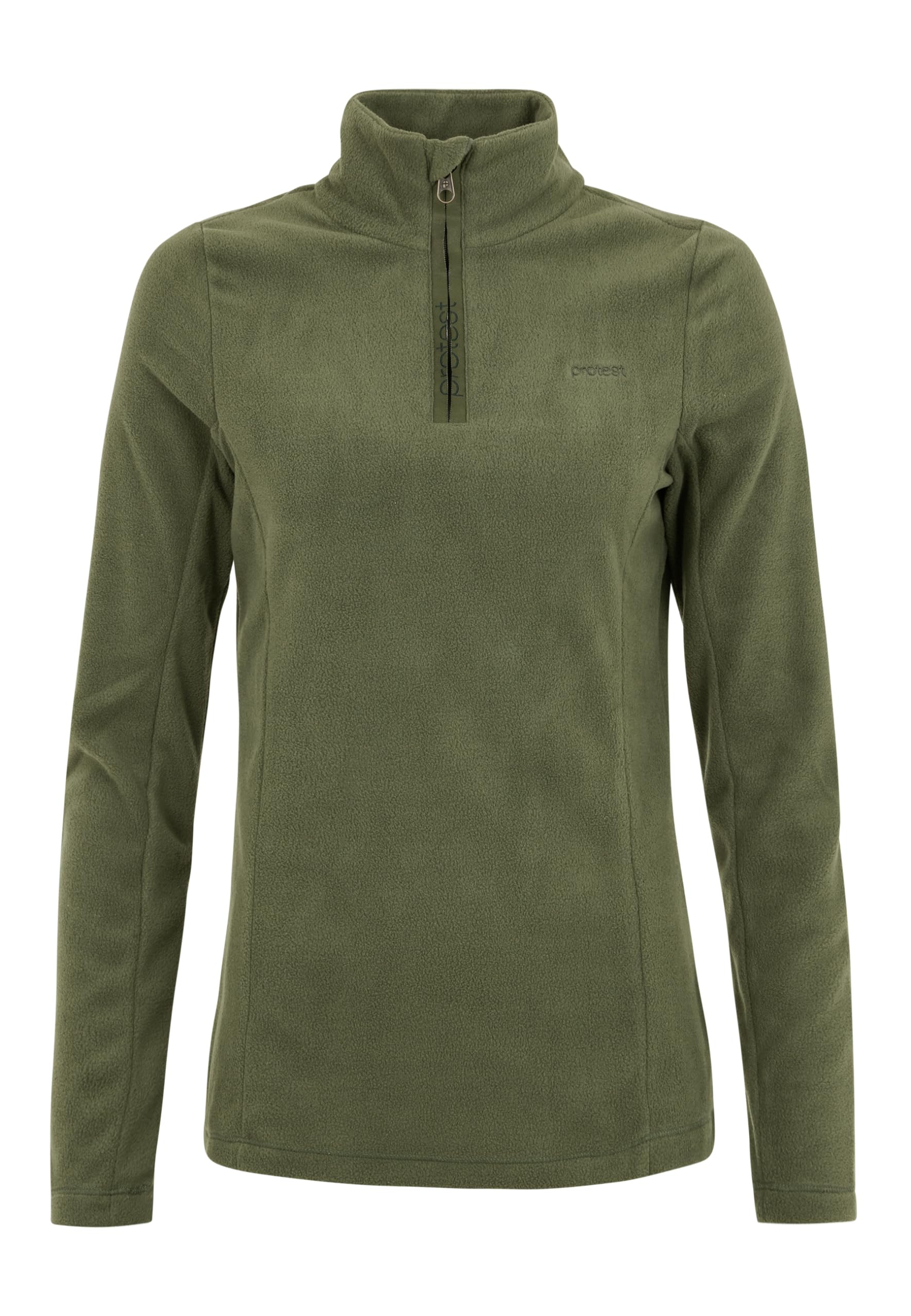 Protest Women, Ladies 1/4-Reißverschluss MUTEZ Botanic Green Xl/42