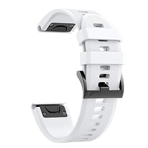 NEYENS 26 x 22 mm offizielle Schraubschnalle Uhrenarmband für Garmin Fenix 6 6X Pro 7 7X 5 5X 935 Epix Silikon Easyfit Armband, Forerunner 935 945, Achat