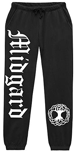 UGLYSHIRT Midgard Herren Jogginghose | Wikinger Hose Berserker Odin Valhalla Nordmann Vikings | (XL)