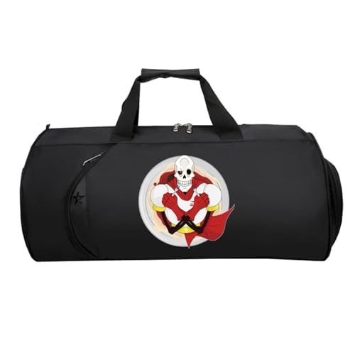 Kleine Reisetasche Anime, Groß Wasserdicht Sporttasche, Weekender HandgepäCk Koffer füR Herren Und Damen Flugzeug(Black 15)