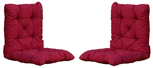 Chicreat Set mit 2 Sitzkissen 98 x 50 x 8 cm, Rot