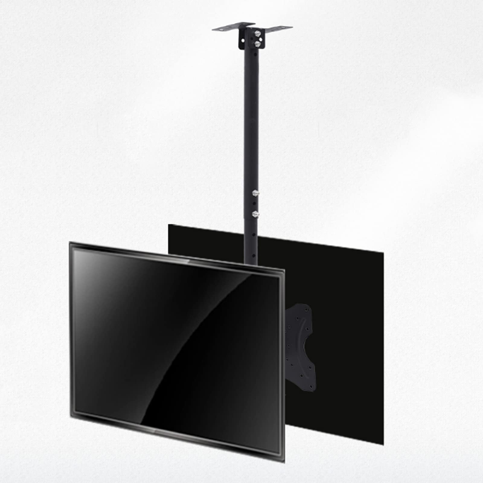 VSULZVNU Universal-TV-Ständer, doppelseitig, Decken-TV-Halterung, 50,8 - 81,3 cm (2 Zoll) Vollbewegung, flache/gebogene Bildschirmhalterung, hält zwei (2) Bildschirme, max. VESA 200 x 200 mm (Größe: 2