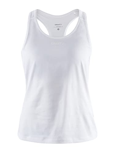 Craft Damen ADV Essence Singlet Trägershirt, White, L