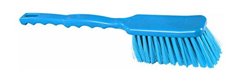 Maya Professional Tools 10233-2 Mehrzweck-Stielbürste mit breitem Kopfteil, harte Borsten, FBK/Lebensmittelhygiene, 410 mm x 55 mm, Blau