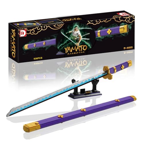 HEYCCO ONE Piece Roronoa Zoro Katana Sets, Sehr Schöne 3D-Dekoration,Yamato