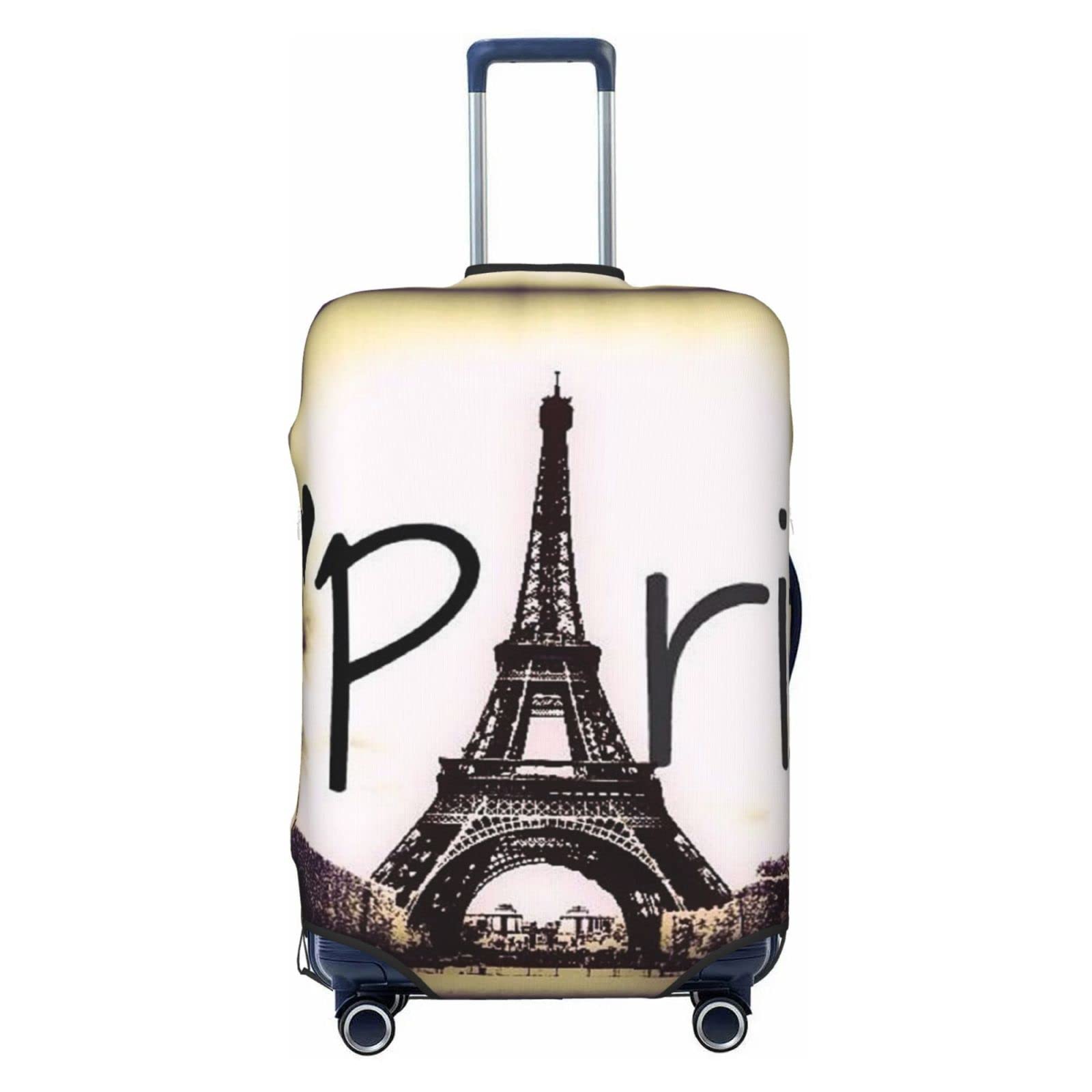 Miniks Tower Love Paris Reisegepäckabdeckung, robuster Koffer-Schutz, passend für 45,7 - 81,3 cm große Gepäckstücke, Größe XL, Schwarz, X-Large