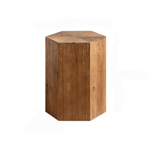 kleiner Couchtisch Polygonaler Sofa-Beistelltisch, Holz, Wohnzimmer-Couchtisch, Sofa-Sideboard, kreativer, einfacher Aktivitäts-Beistelltisch, geeignet for Wohnzimmer, Schlafzimmer, Milchtee-Shop, Kaf