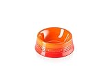 Le Creuset Futternapf aus Steinzeug, Größe M, 18 x 6,7 cm, 450 ml, Ofenrot, 61401020900099