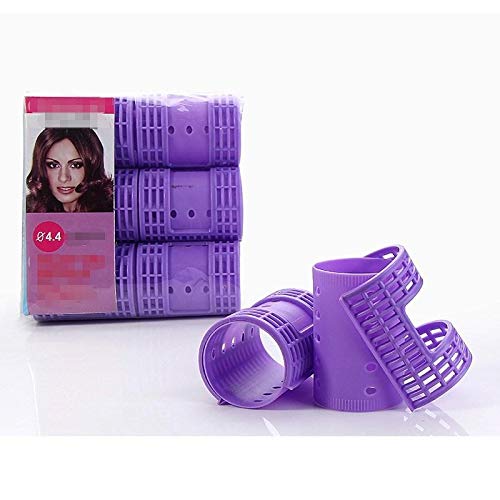 Hair Curler Rolls 3 Packungen 18 Stück Dia 4.4cm Snap On Lockenwickler Dampf Perm Rods mit Clips Klemmen Zauber Roller DIY Wave Styling Kit