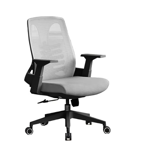 Bürostuhl Ergonomischer Bürostuhl, ergonomischer Schreibtischstuhl mit Lordosenstütze und hochklappbaren Armlehnen, höhenverstellbar, drehbar, bequem, atmungsaktiv, Computer-Chefstuhl aus Netzstoff Sc