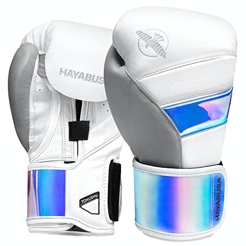 Hayabusa T3 Boxhandschuhe - Weiß/Schillernd, 14 oz