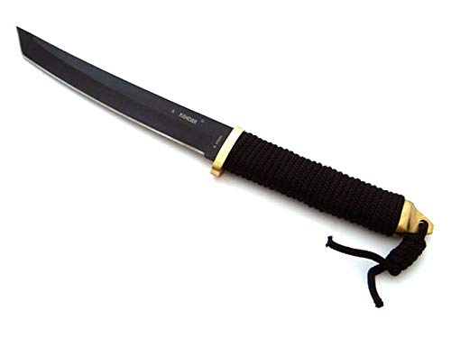 Kamikaze Katana Honor Edition - 35cm Messer schwarz, Gold - Tanto - Samuraischwert klein inklusive Schutzhülle