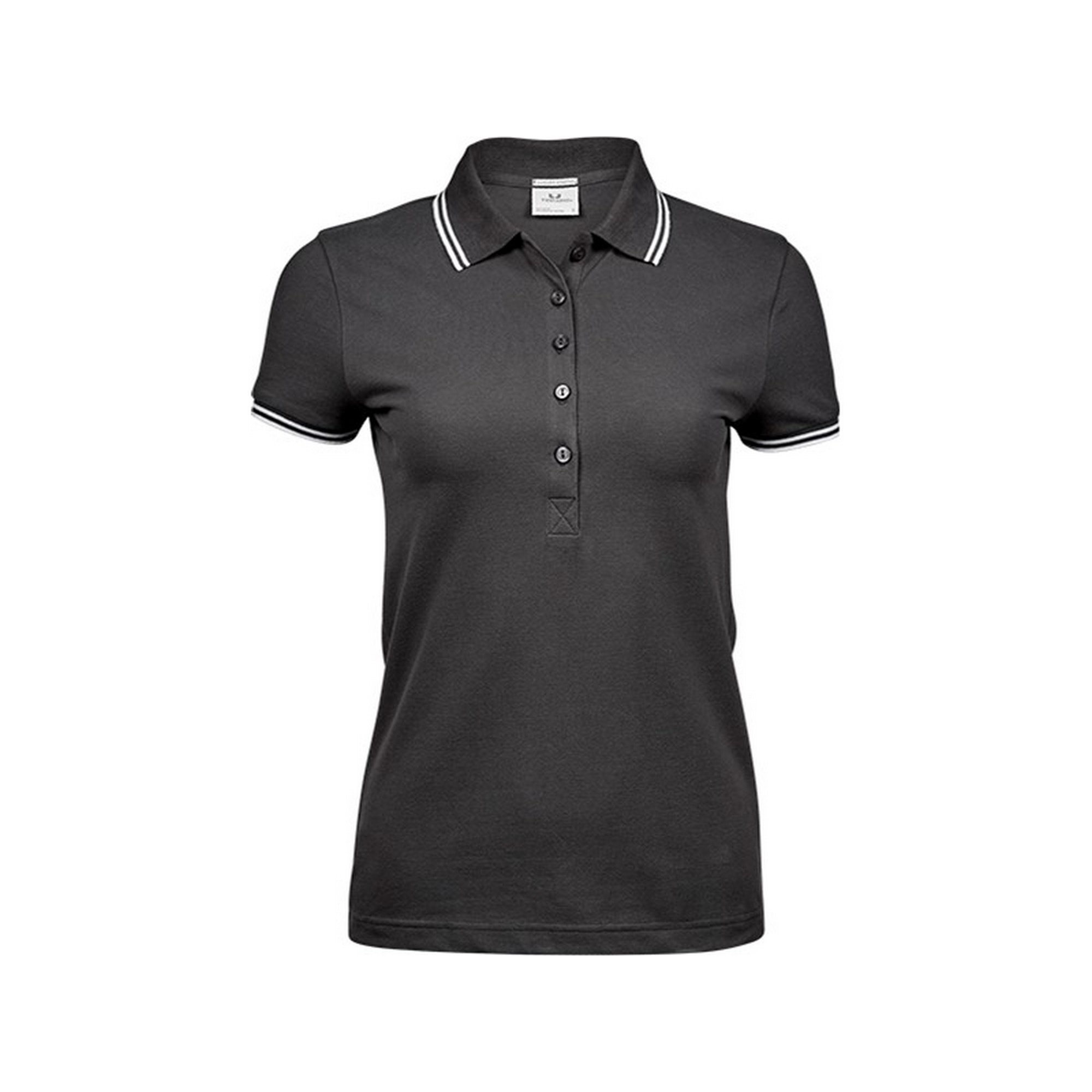 Damen Luxury Stripe Stretch Polo