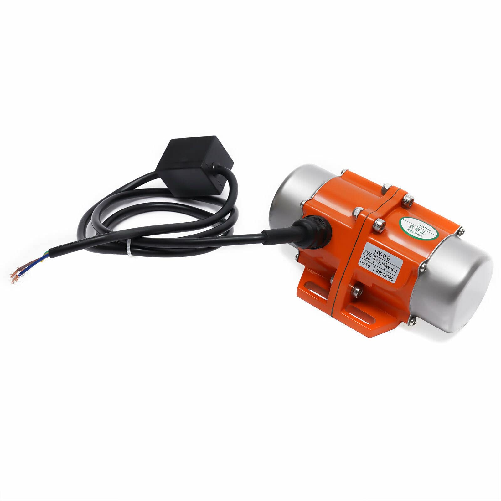 60W 3000U/min 1 Phase Vibrator Motor Asynchrones Vibrator elektrischer Rüttler, Mehrzweckmotor, hochwertiger Vibrationsmotor, für Bergbau, Metallurgie, Kohle, Elektrizität, Bauwesen, Chemie.