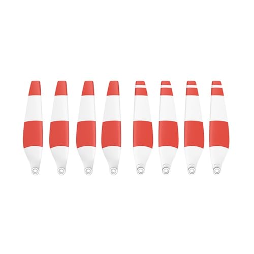 Drohnenzubehör 8 STÜCKE 6030F Propeller, geräuscharmer, leichter Flügel, geeignet for DJI Mini 3 Pro und Mini 4 Pro Drone Ersatzpropeller Das ist austauschbar(8pcs White Red)