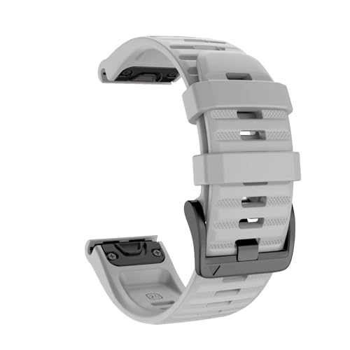 THBGTCNQ 22 26 mm Silikon-Schnellwechsel-Uhrenarmband for Quarzuhr, Smart Watch, Armband, Uhrenzubehör(Grey,22mm)