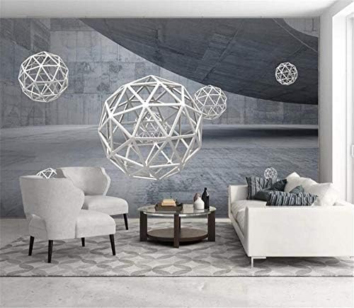 XLMING Abstrakte Architektur Raumkugel Küche Esszimmer Arbeitszimmer Wohnzimmer TV Hintergrund Wand 3D Tapete-400cm×280cm