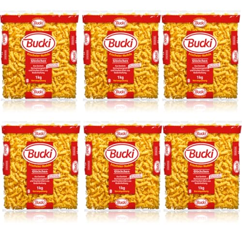 Bucki Glöckchen pasta nudeln 1000 gramm x 6 Stück