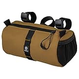 AGU Lenkertasche Roll Bag, 1,5L Fahrradtasche Lenker Vorne für Bikepacking, Wasserabweisend, Reflektierend, Einfache Montage, 100% Recyceltes Polyester - Armagnac