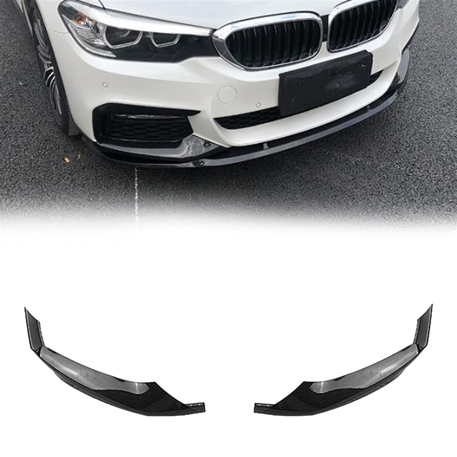 Frontstoßstange Seitenabdeckung Trim Auto Nebelscheinwerfer Ansaugstutzen Spoiler Lip Splitter Für B&M&W G30 540i M550i M-Sport 2017-2020