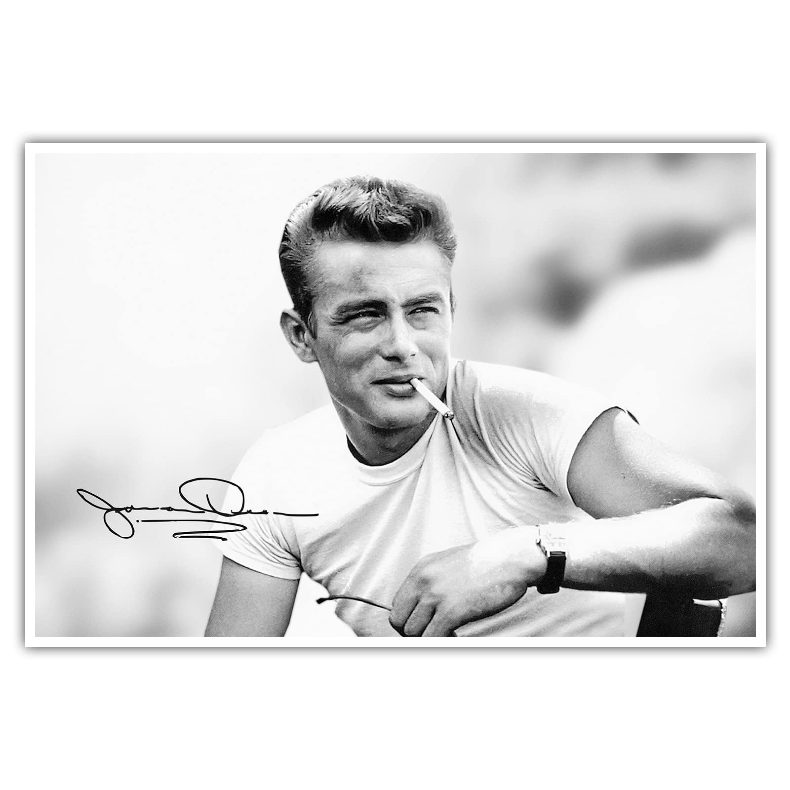 James Dean - Poster ohne Rahmen - Film Bild Wandbild Kunst Druck Bilder Wand Deko Wandposter Modern XXL Wohnzimmer (140 x 90 cm, Poster)