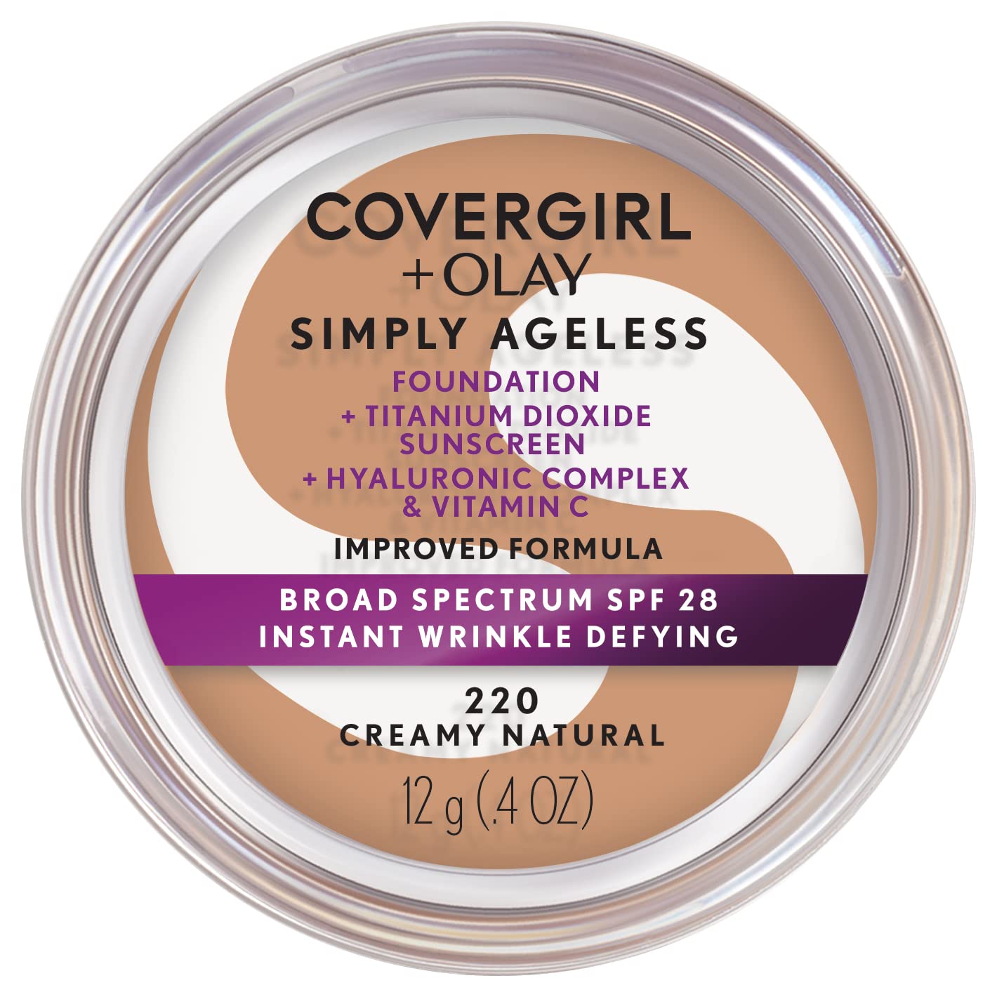 COVERGIRL - Olay Simply Ageless Foundation Creamy Natural - 0.4 oz. (12 g)