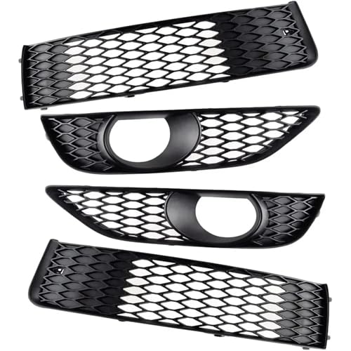 Frontgrills Für Für Q7 4L Für S-Line 2011-2015 Nebelscheinwerfergitter Renngrill Scheinwerfergitter Lampenabdeckung Auto Nebelscheinwerferabdeckung Front Bumper Grille(4pcs)