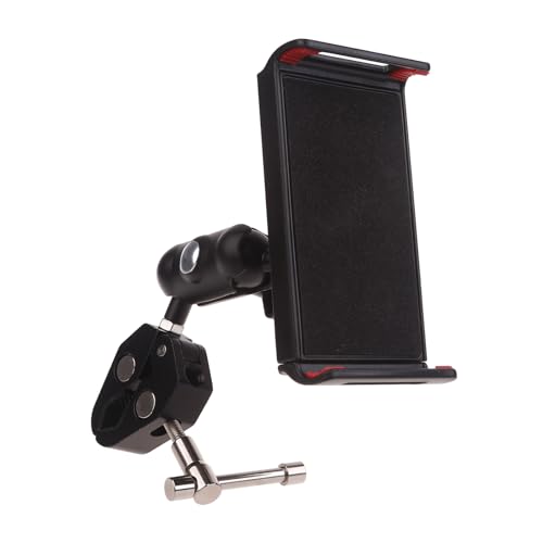 Qsvbeeqj Clip Auf Aluminium Legierung Handy Ständer Tablet Clip Einstellbare Telefon Tablet Ständer Für Gym Küche Tisch Stativ