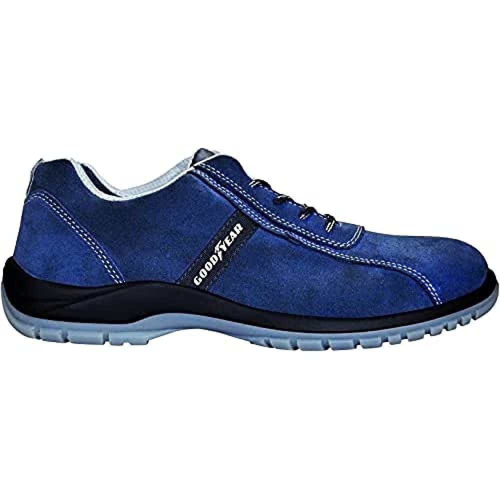 Goodyear G138/3052C Schuhe Spaltleder, Größe 45, Blau