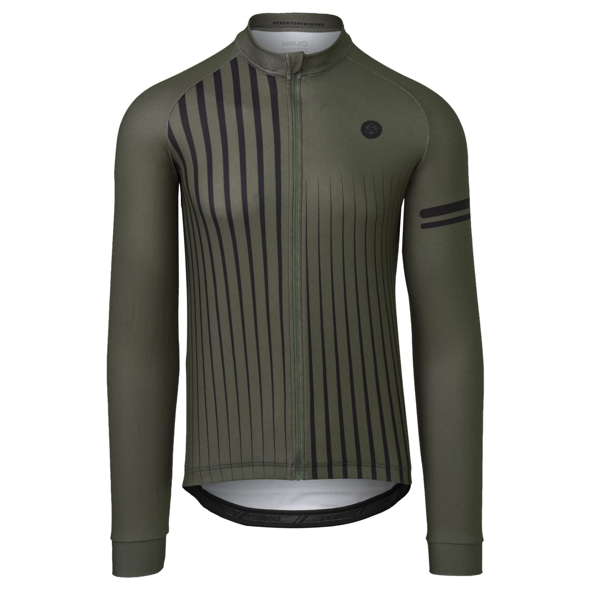 AGU Faded Stripe Trikot Langarm Essential Herren Army Green XL