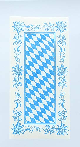 Mank Besteckservietten aus Airlaid 40 cm x 40 cm 1/8 Falz | mit Besteckschlitz für Gastronomie und Feiern | 75 Stück | Bayern