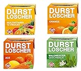 48 Pack Durstlöscher a 500ml Mixbox 4 Sorten Kiba Banane / Sauerkirsch + Multivitamin + Orange + Eistee Zitrone Zitrone Fruchtsaftgetränk 24 Liter