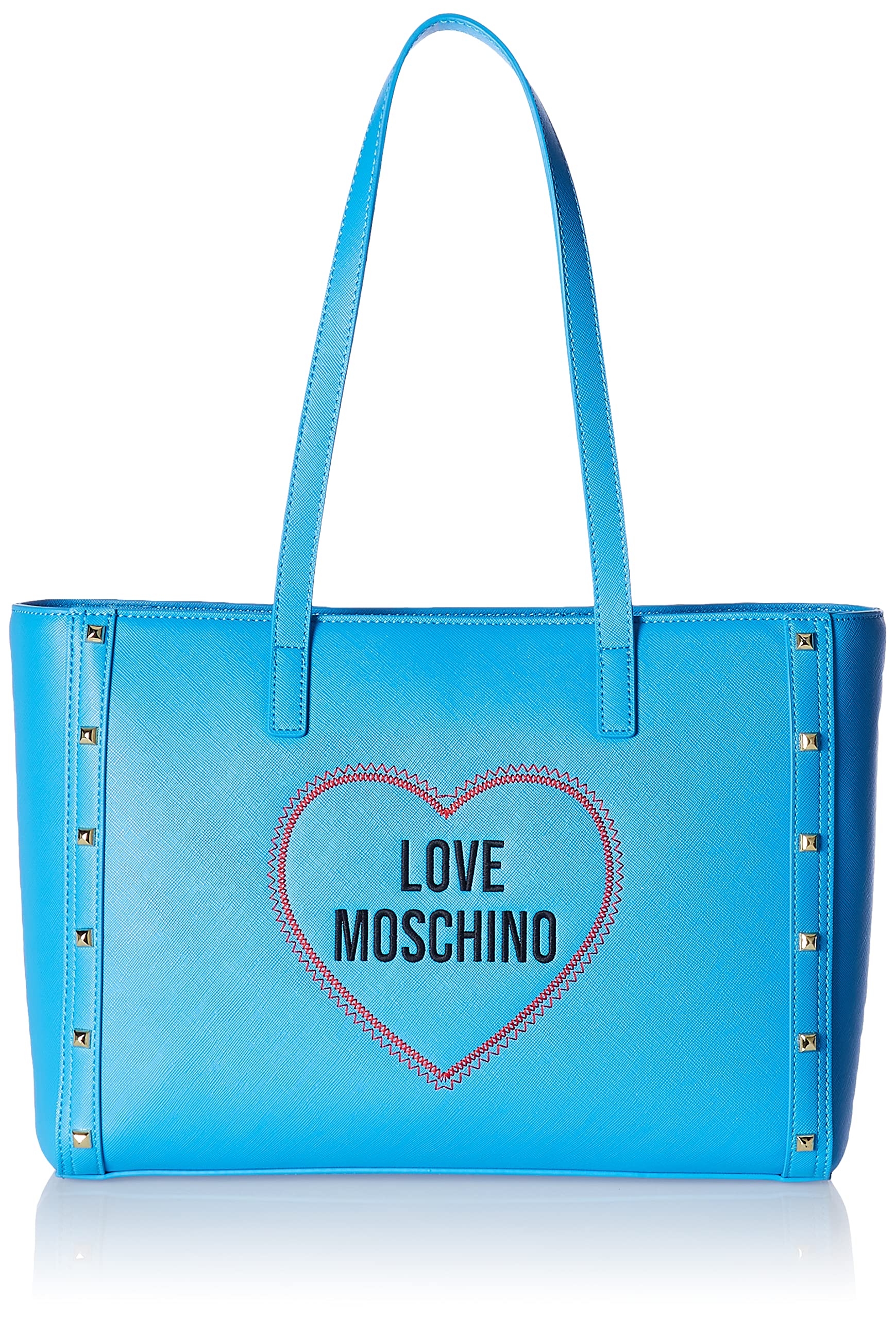 Love Moschino Damen Schultertasche, blau