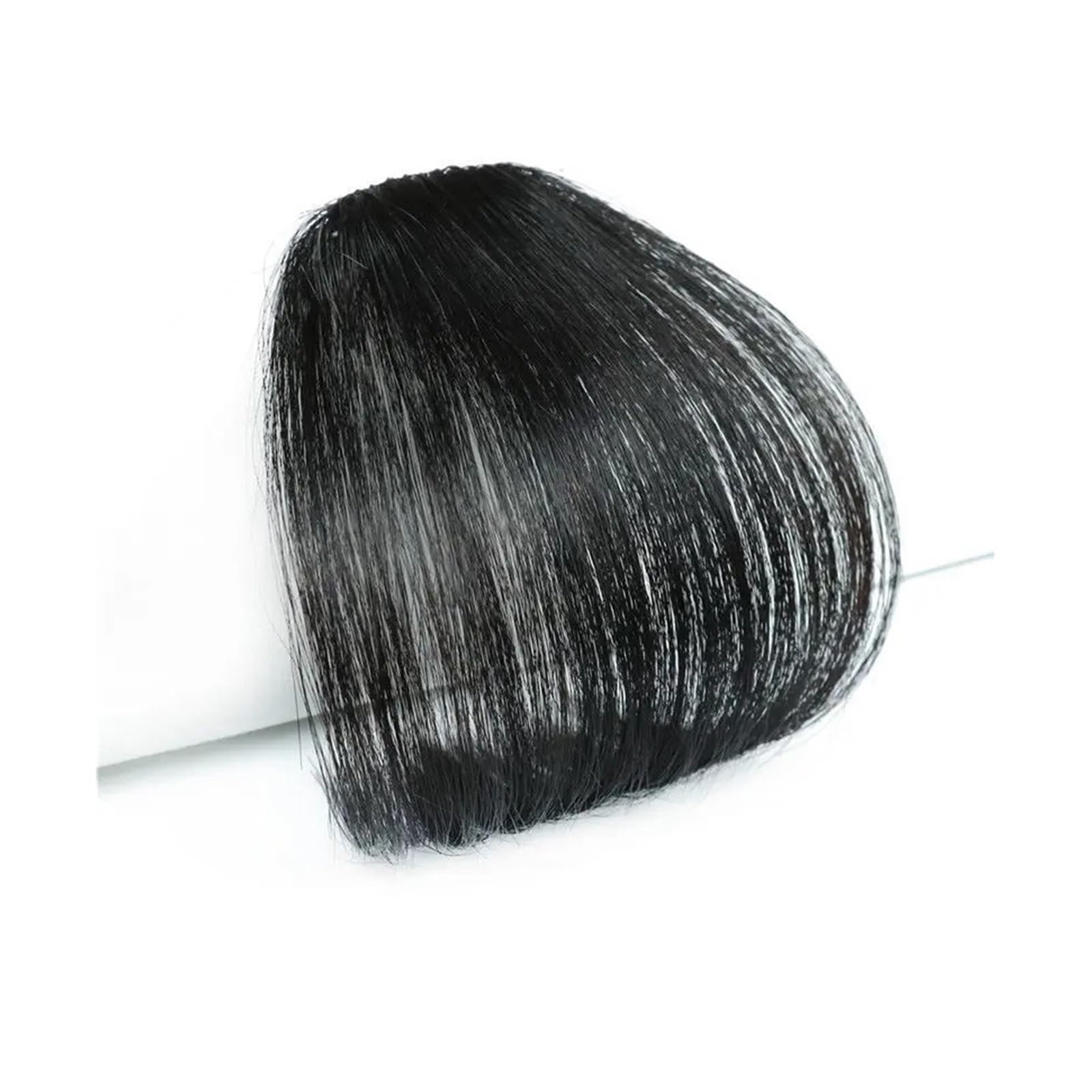 Pony Extension für Damen Synthetische Air Bangs Haarteil Frauen Mini Fake Bangs Schwarz Braun Haarteil Verlängerung for Mädchen Fringe Bangs(20-2)